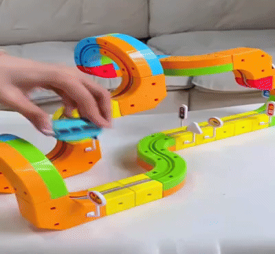 CubeTrack™ – Magnetische DIY-spoorbaan | Educatief Speelgoed Vanaf 3 Jaar