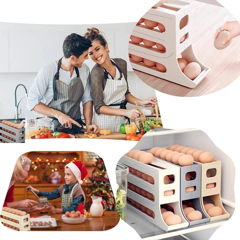 EggShelf™ - 4-tier eierrekker voor koelkast & keuken [50% Korting]
