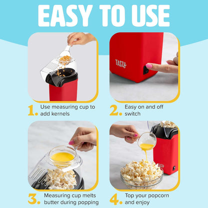 PopAir™ – Hetelucht Popcornmachine voor Gezonde en Heerlijke Snacks [50% Korting]