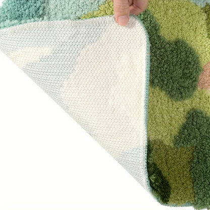 Absorberende badmat met bloemenpatroon – antislip & zacht