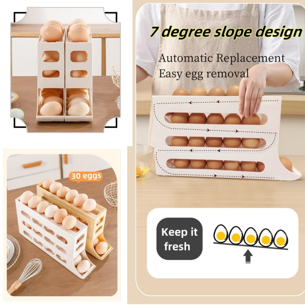 EggShelf™ - 4-tier eierrekker voor koelkast & keuken [50% Korting]
