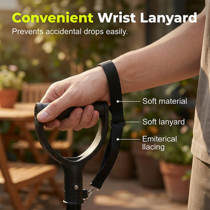 GlideGuard – Antislip Wandelstok met Ergonomische Greep voor Senioren