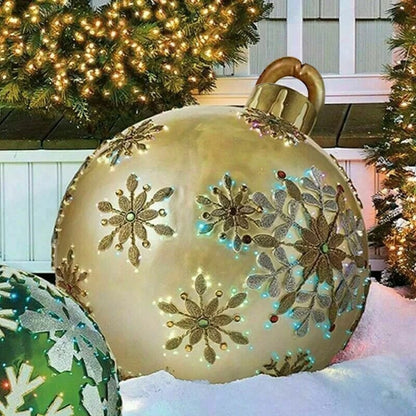 XMasGlobe™ – Grote opblaasbare kerstbal voor feestelijke decoratie [50% Korting]