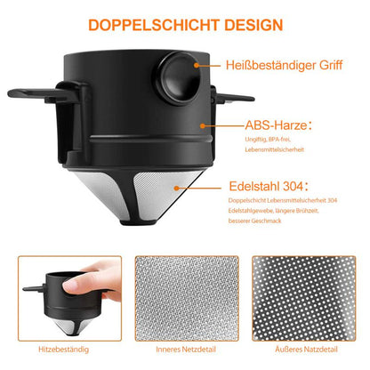BrewMaster™ – Herbruikbaar Koffiefilter voor Volle Smaak zonder Bitterheid