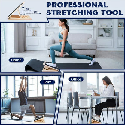 StretchWood™ – Draagbaar houten schuine bord voor stretching en balans [50% Korting]