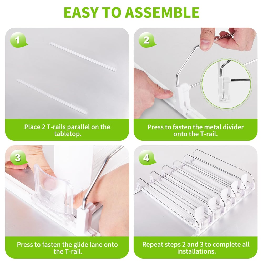 Organizer™ - Drankenopberger met uitwerpmechanisme - voor koelkast & opbergrek [50% Korting]