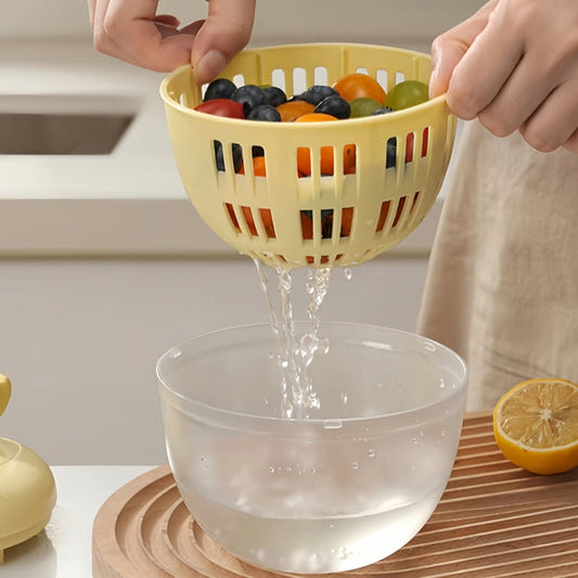 SpinFresh™ – Handmatige fruit- en groenteslinger-droger met afneembare kom [50% Korting]