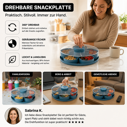 SnackSpin – Snacks stijlvol & netjes serveren | 50% korting