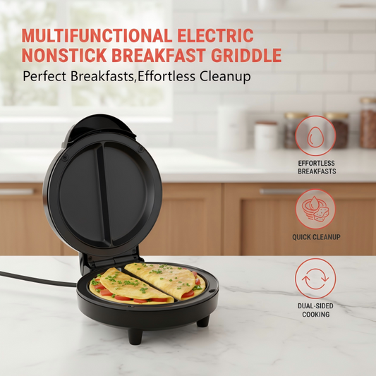 DualCook™ – Dubbelzijdige ontbijtmaker voor moeiteloze, snelle & stressvrije ochtenden [50% Korting]