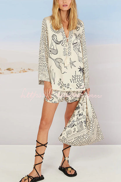 Veronika™ – Zomerse satijnen shortset voor ontspannen elegantie [50% Korting]