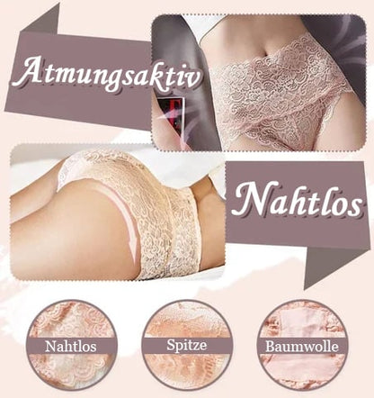 LaceLux™ Hoge Taille Kant Onderbroek – Buikvormend & Ademend [1+1 Gratis]