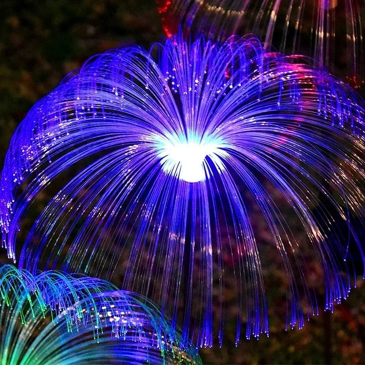 LumaJelly™ – Solar Tuinverlichting Kwallenvorm met Glasvezel Lichteffect