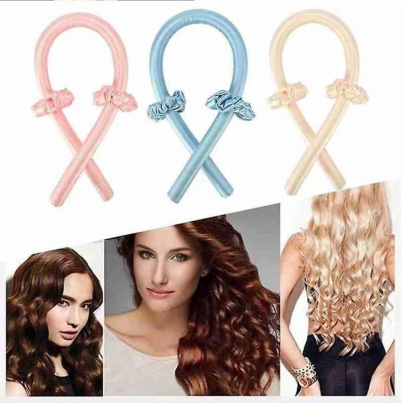 CurlBloom™ – Warmtevrije Krulstok Haarband & Zijde-Krullint voor natuurlijke krullen [50% Korting]