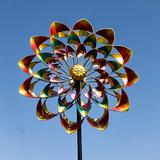 FloraVera™ Decoratieve Metalen Tuin Windmolen – Weerbestendig & Sierlijk
