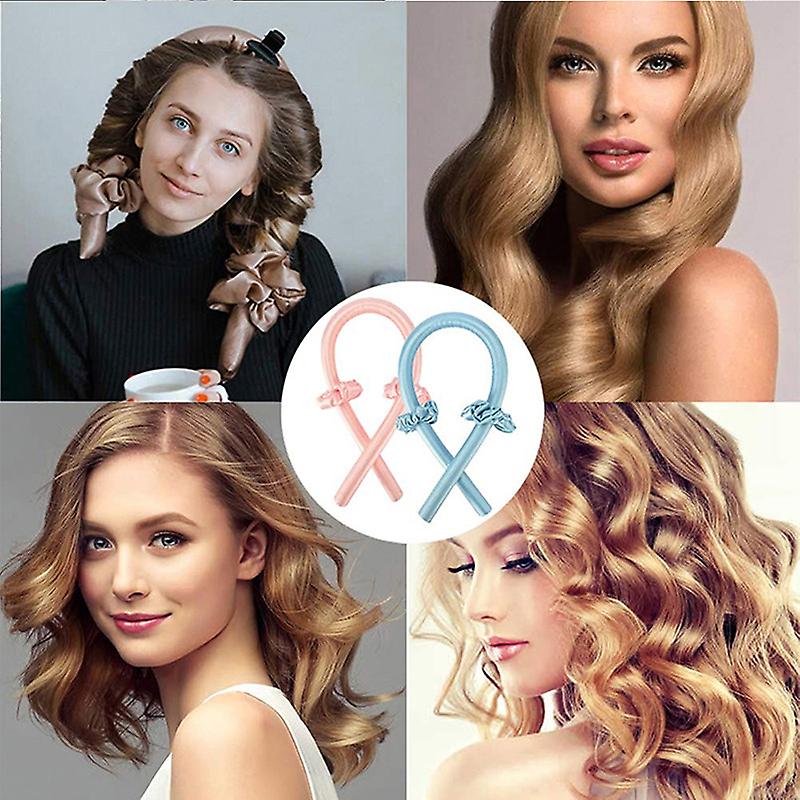 CurlBloom™ – Warmtevrije Krulstok Haarband & Zijde-Krullint voor natuurlijke krullen [50% Korting]
