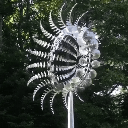 MetalBreeze™ Metalen Windrad voor Tuin & Terras – Roestvrij Tuindecoratie