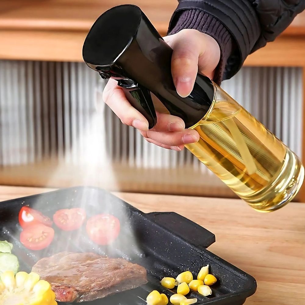 Olijfolie spuitfles van glas – gelijkmatige fijne nevel