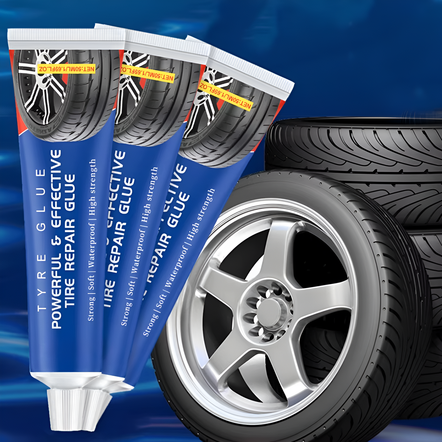 GripFix™ Bandreparatielijm – Snelle & Duurzame Bandenreparatie [1+1 Gratis]