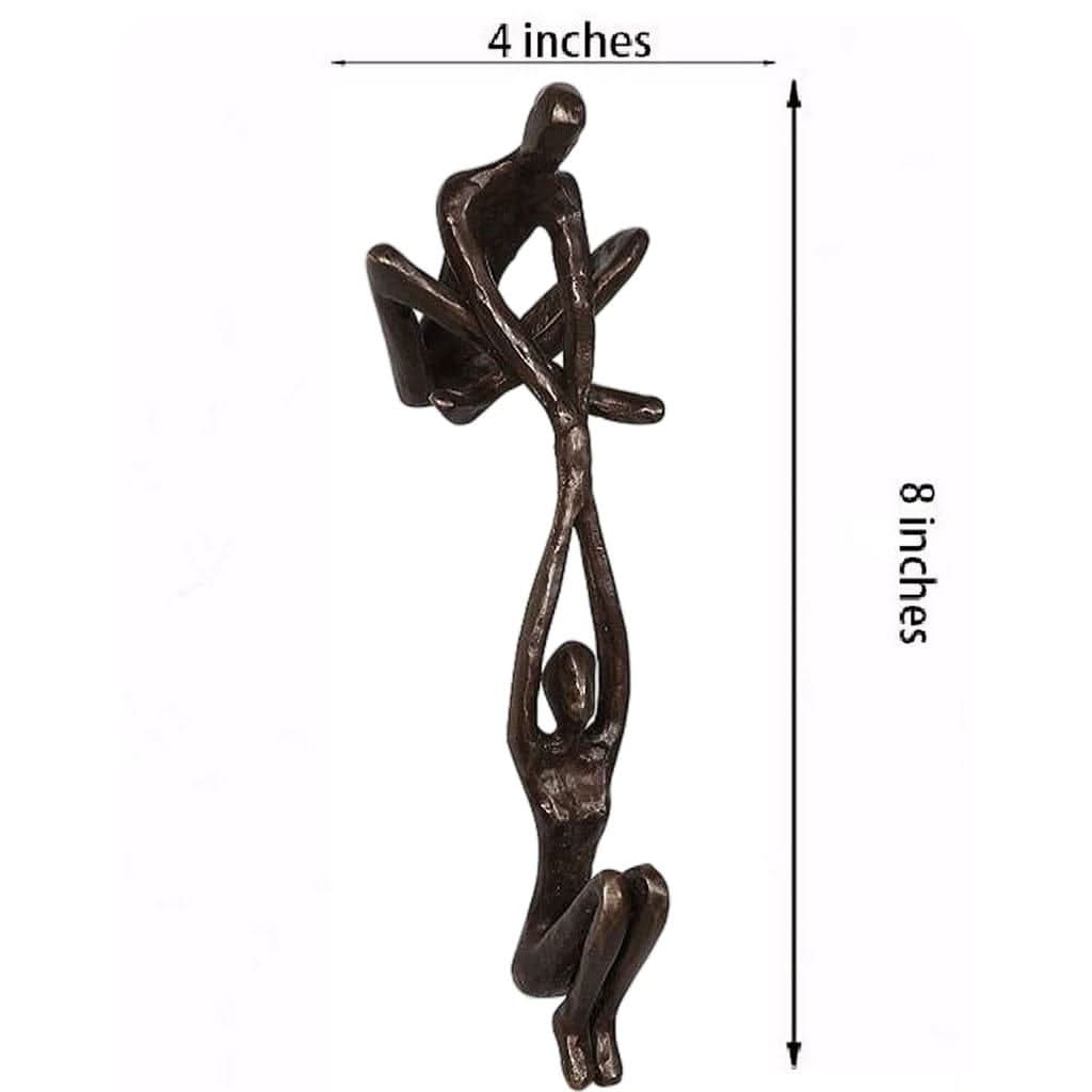 Abstracte menselijke figuur sculptuur van resin – minimalistisch design