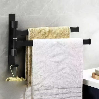 Handdoekhouder met 2 armen – ruimtebesparend voor aan de muur