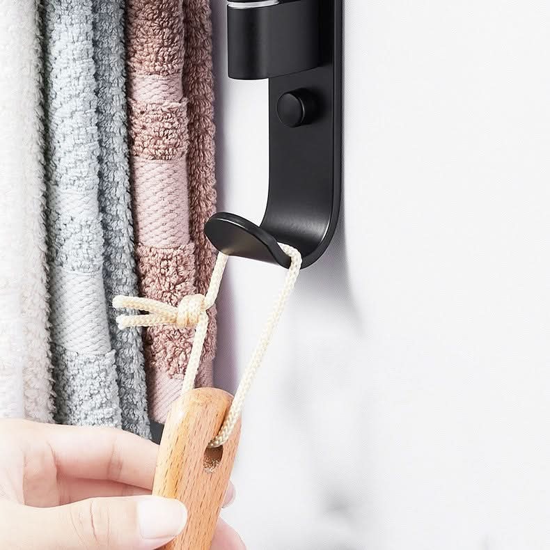 Zwenkbare handdoekhouder met 5 armen voor de badkamer