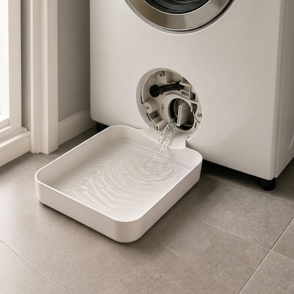 AquaCatch – Geen druppel meer op de vloer bij het reinigen van uw wasmachinefilter [50% korting]