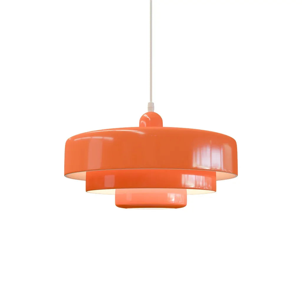 Drielaagse schijf-hanglamp in Macaron-design