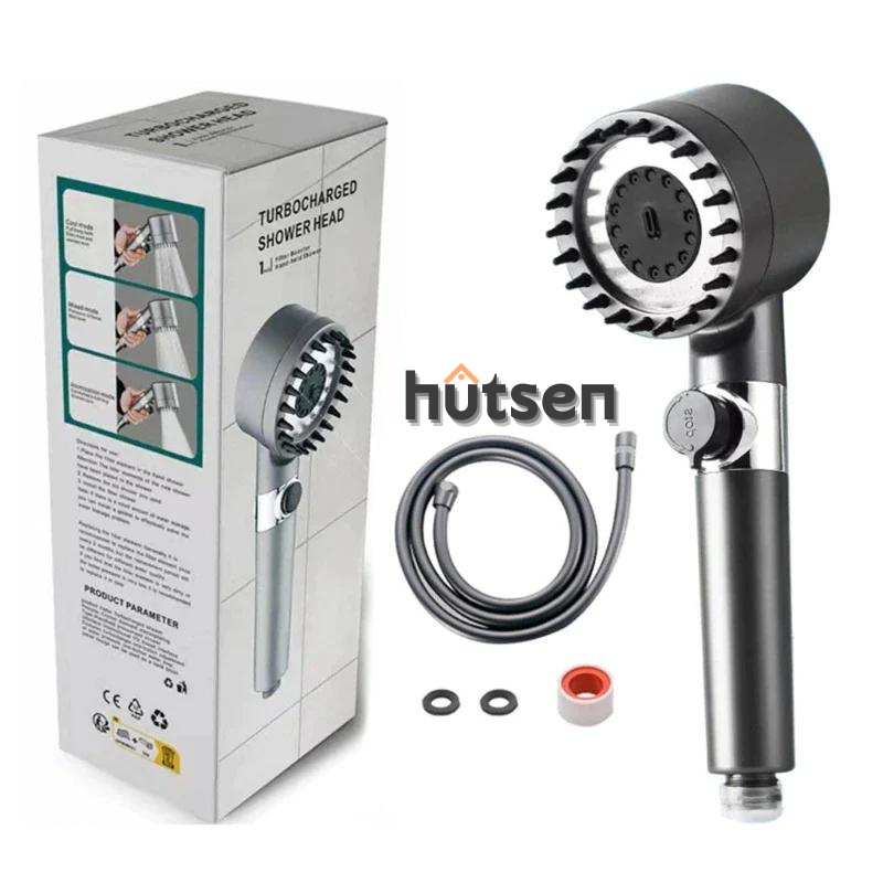 TurboShower™ – 4-in-1 Multifunctionele Douchekop met Massage & Filter