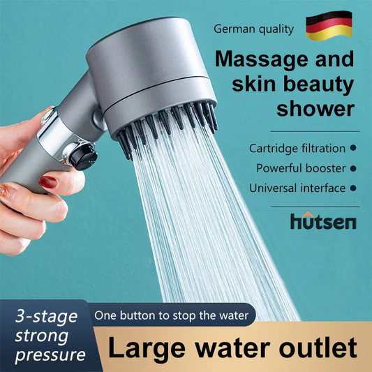 TurboShower™ – 4-in-1 massage- en huidverzorging multifunctionele douche voor verfrissende reiniging [50% Korting]