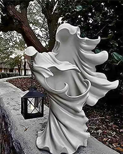 Geest Kandelaar van Hars – Halloween Decoratie voor Tafel & Schoorsteenmantel