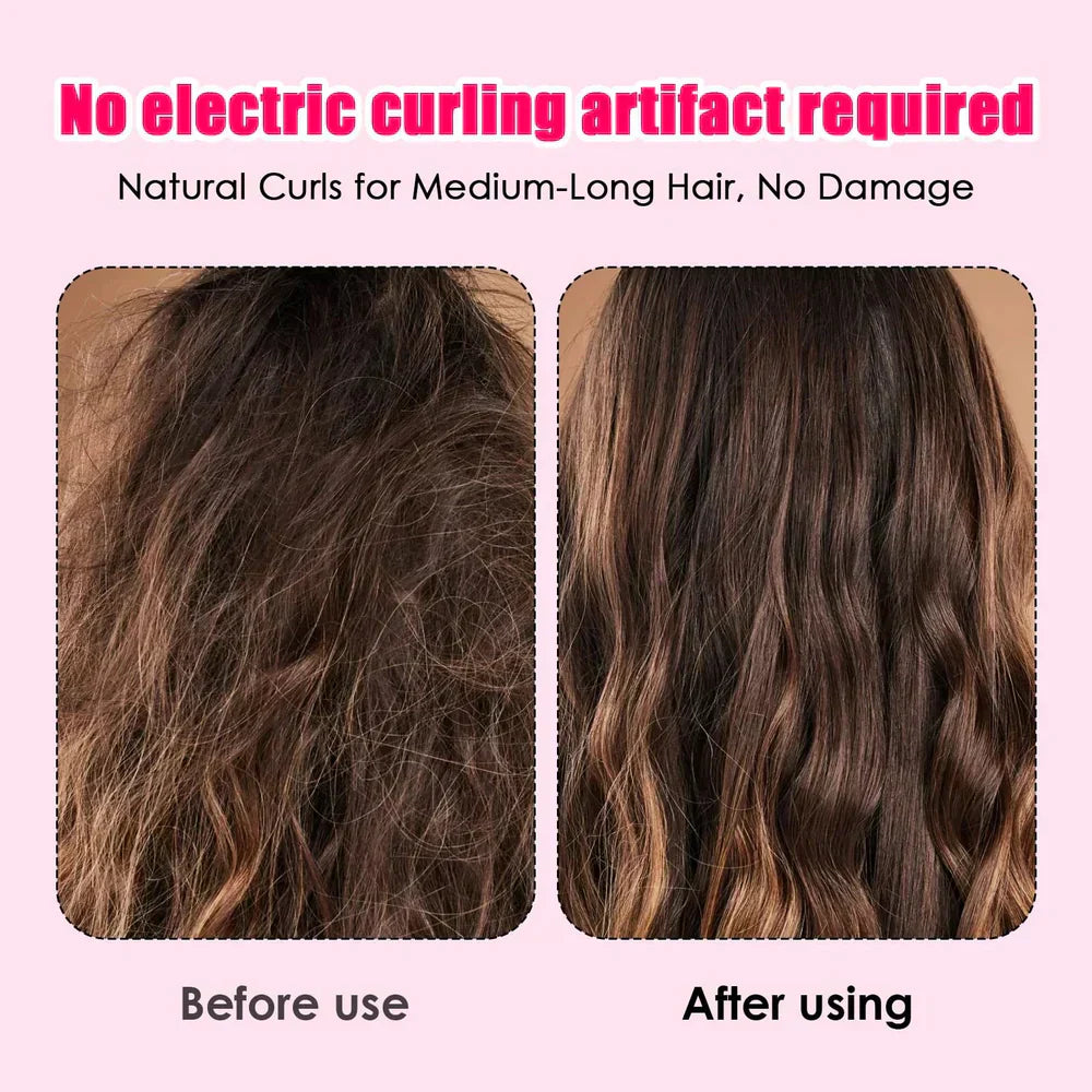 CurlRoll™ – Siliconen Krulrollers Zonder Hitte voor Zachte, Gezonde Krullen