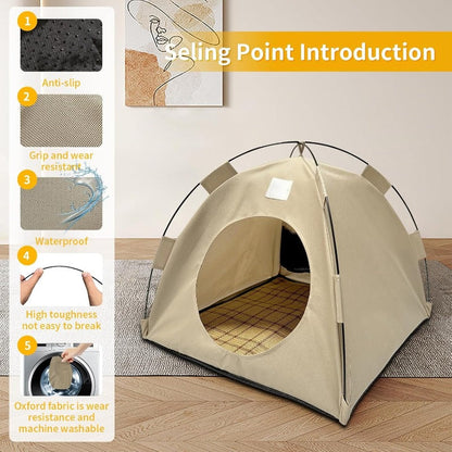 CozyNest™ – Opvouwbare huisdier tent, zacht en rustig voor katten en kleine honden [50% Korting]