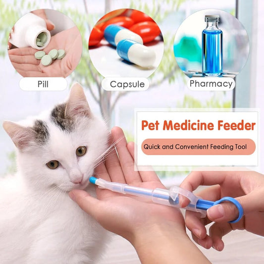 PawPiller™ – Dierenmedicijnspuit voor veilig geven van pillen & vloeistoffen bij honden & katten [1 + 1 Gratis]