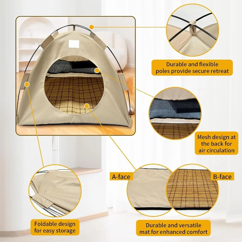 CozyNest™ – Opvouwbare huisdier tent, zacht en rustig voor katten en kleine honden [50% Korting]