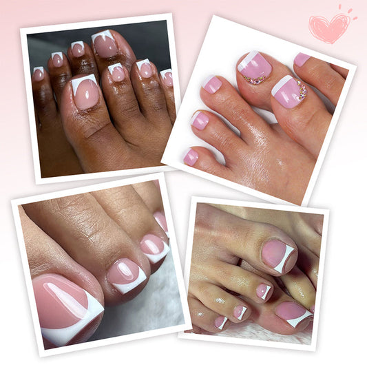 PressNails – Herbruikbare Press-On Teennagels voor perfecte Pedicure thuis [1 + 1 Gratis]