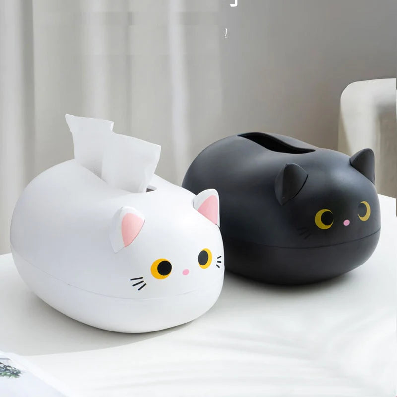 Elegatto™ – Schattige Katten Tissue-Box met Tandenstokerhouder & Veel Opbergruimte [50% Korting]