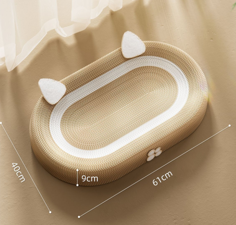 ScratchNest™ – Pluche kattenmand met krasvlak [50% Korting]