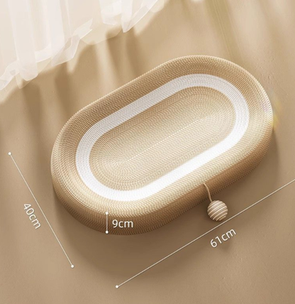 ScratchNest™ – Pluche kattenmand met krasvlak [50% Korting]