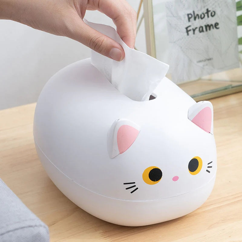 Elegatto™ – Schattige Katten Tissue-Box met Tandenstokerhouder & Veel Opbergruimte [50% Korting]