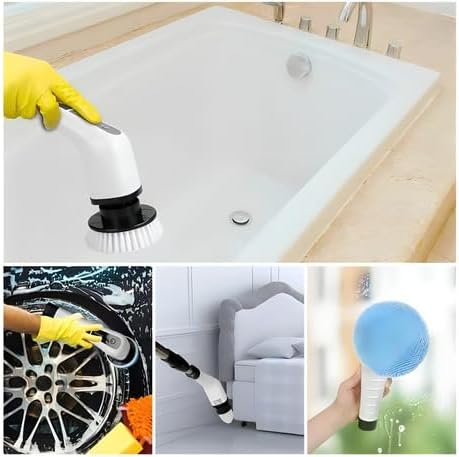 PowerMop™ – Elektrische Roterende Dweil voor Vloeren & Badkamer