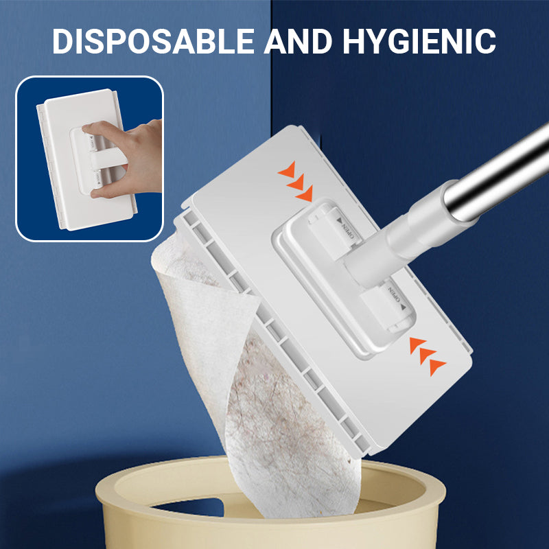 SnapMop™ – Hygiënische wegwerpstofmop met praktische cliphouder [50% Korting]
