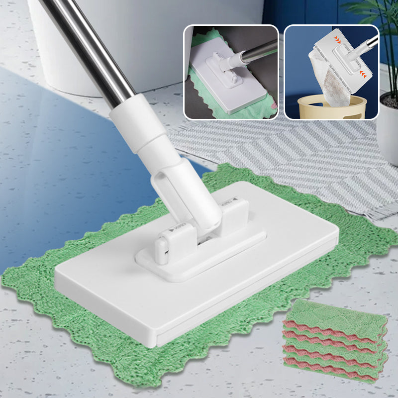 SnapMop™ – Hygiënische wegwerpstofmop met praktische cliphouder [50% Korting]