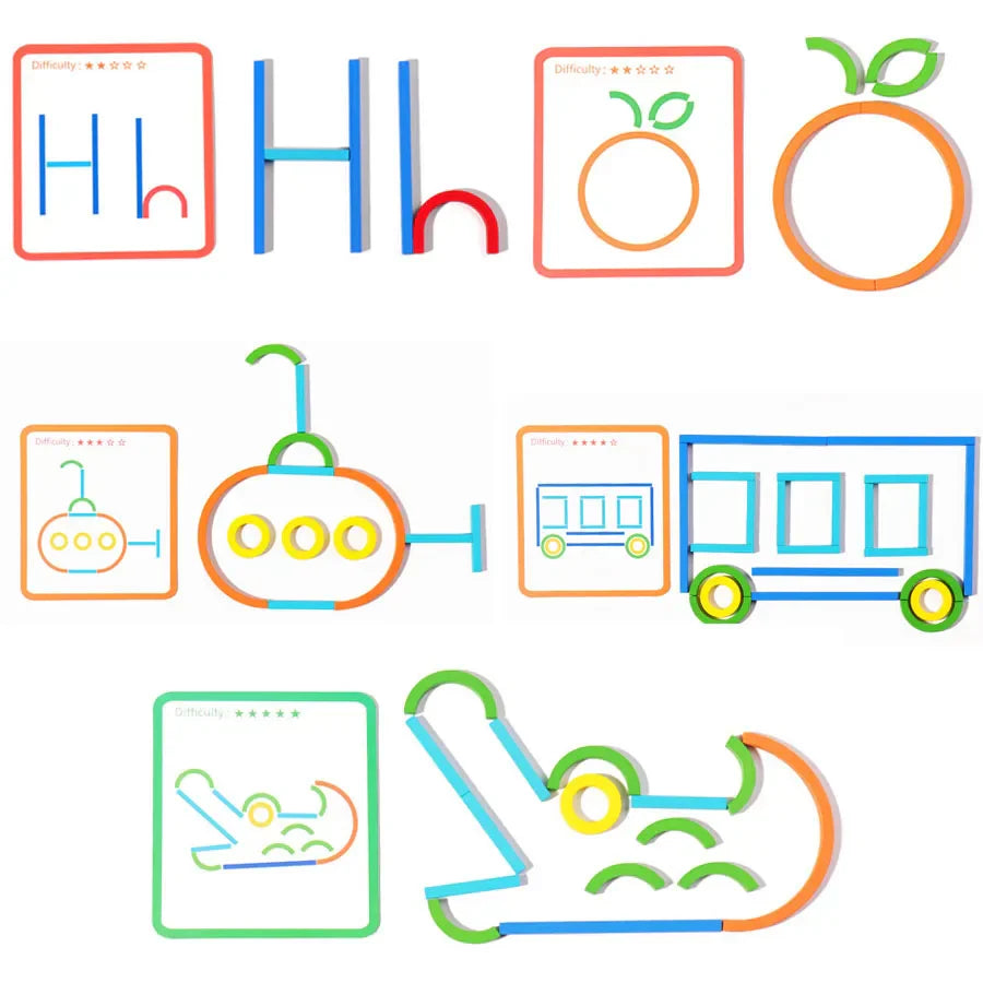 StickyRing™ – Slim en creatief houten vormenpuzzel voor eindeloos speelplezier [50% Korting]