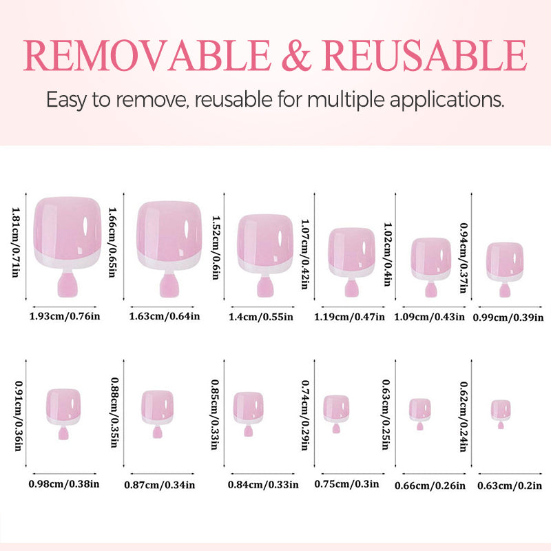 PressNails™ – Herbruikbare Press-On Teennagels | Thuis Pedicure Set
