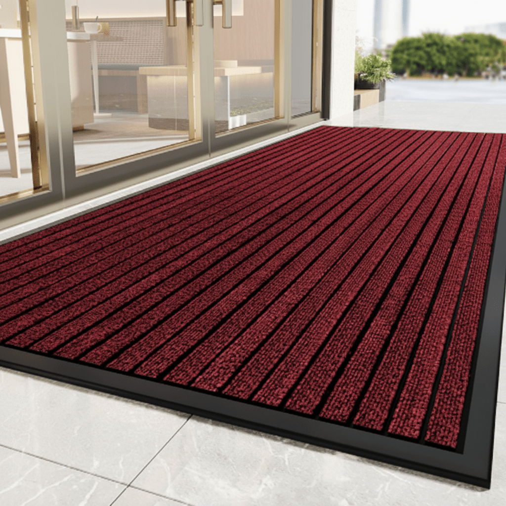 Duurzame deurmat met antislip onderkant en vuilopvangende functie