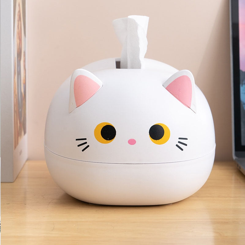 Elegatto™ – Schattige Katten Tissue-Box met Tandenstokerhouder & Veel Opbergruimte [50% Korting]