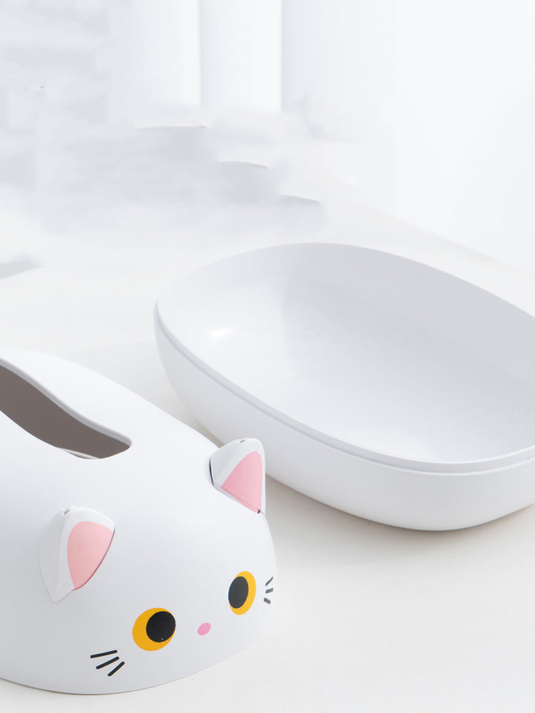 Elegatto™ – Schattige Katten Tissue-Box met Tandenstokerhouder & Veel Opbergruimte [50% Korting]