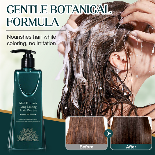 BotaniDye™ – Haarkleur Zwart, ammoniakvrij & plantaardig natuurlijk (160 ml) [1 + 1 Gratis]