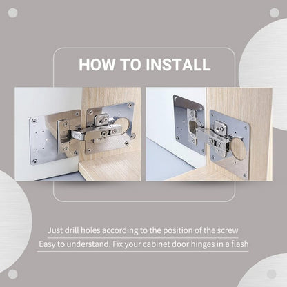 HingePlate – Scharnier-Reparatieplaat voor snelle meubelreparaties | 5 + 5 Gratis