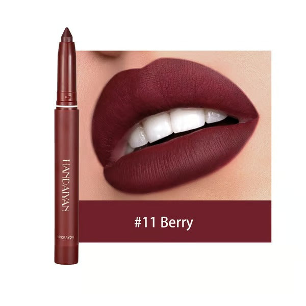 SilkPout™ – 2-in-1 lippenstift en contourpotlood, langhoudend en veegvast, 6–8 uur draagcomfort [50% Korting]